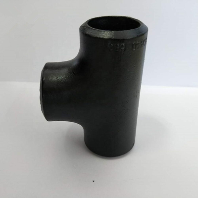 Encaixe de tubulação transversal igual pintado preto da polegada ASME B16.47 BW do CS 48 do T de ASME B16.9