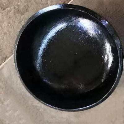 Cabeça tornada côncava elíptica de aço preta Weldable do selo do tampão SS400 DIN2605 da tubulação DN15