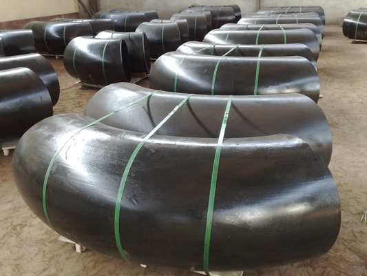 316L 304 45 90 aço carbono sem emenda da solda de extremidade do cotovelo da tubulação de um preto de 30 graus