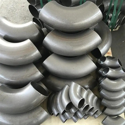 1 polegada 2 polegadas galvanizou a superfície conservada inoxidável da soldadura de extremidade do cotovelo de 90 graus